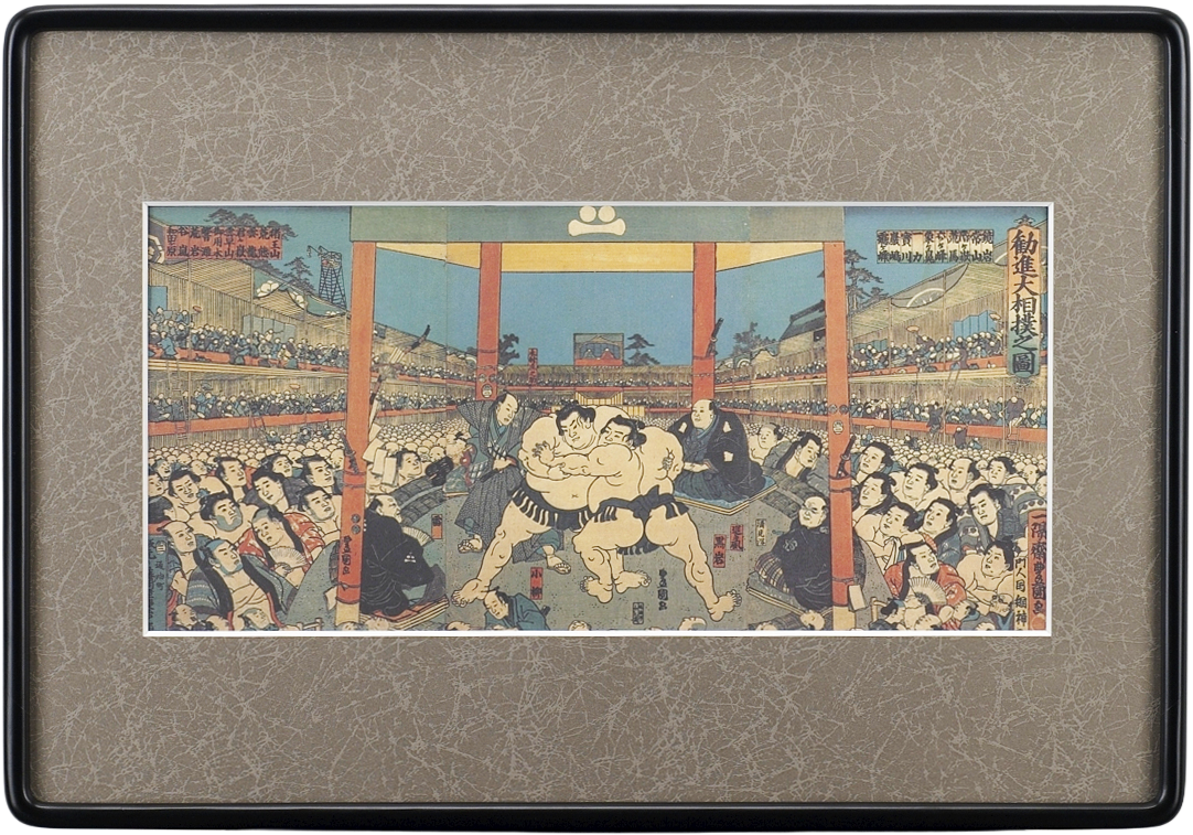 勧進大相撲之図