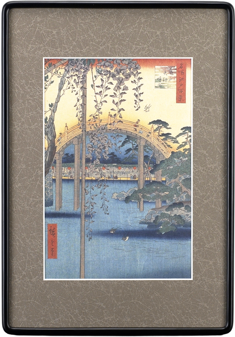 名所江戸百景「亀戸天神境内」