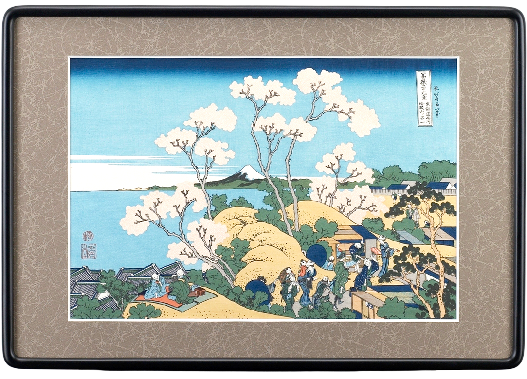 富岳三十六景「東海道品川御殿山の不二」