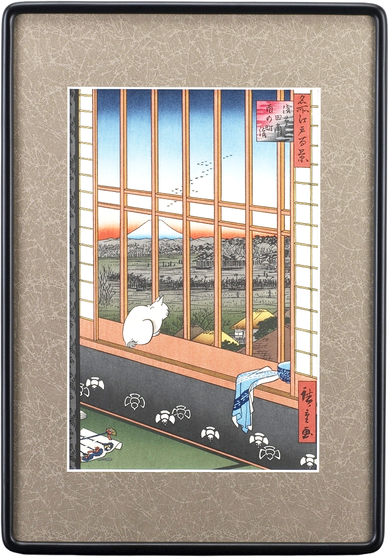 名所江戸百景「浅草田圃酉の町詣」