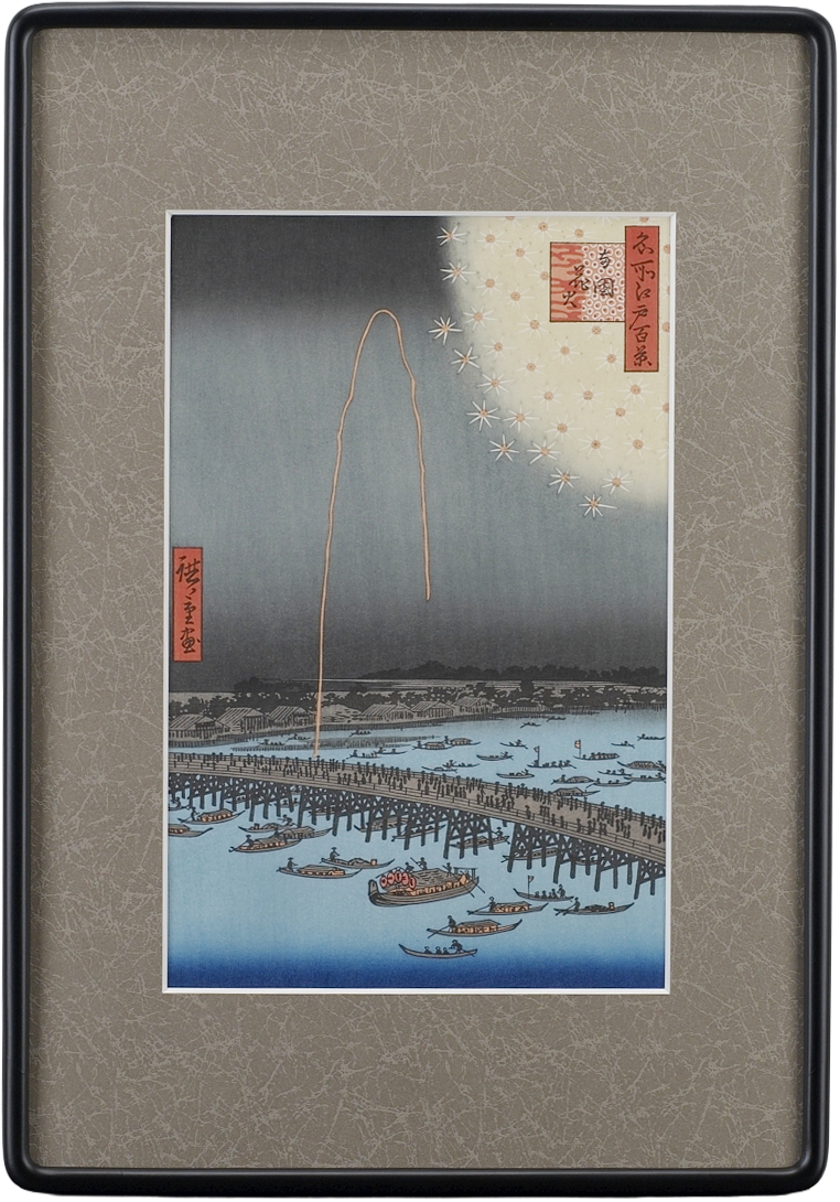 名所江戸百景「両国花火」