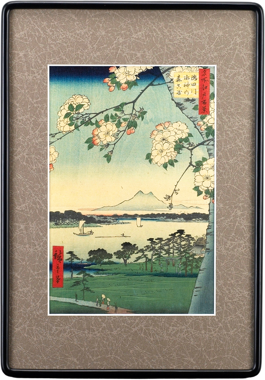 名所江戸百景「隅田川水神の森」