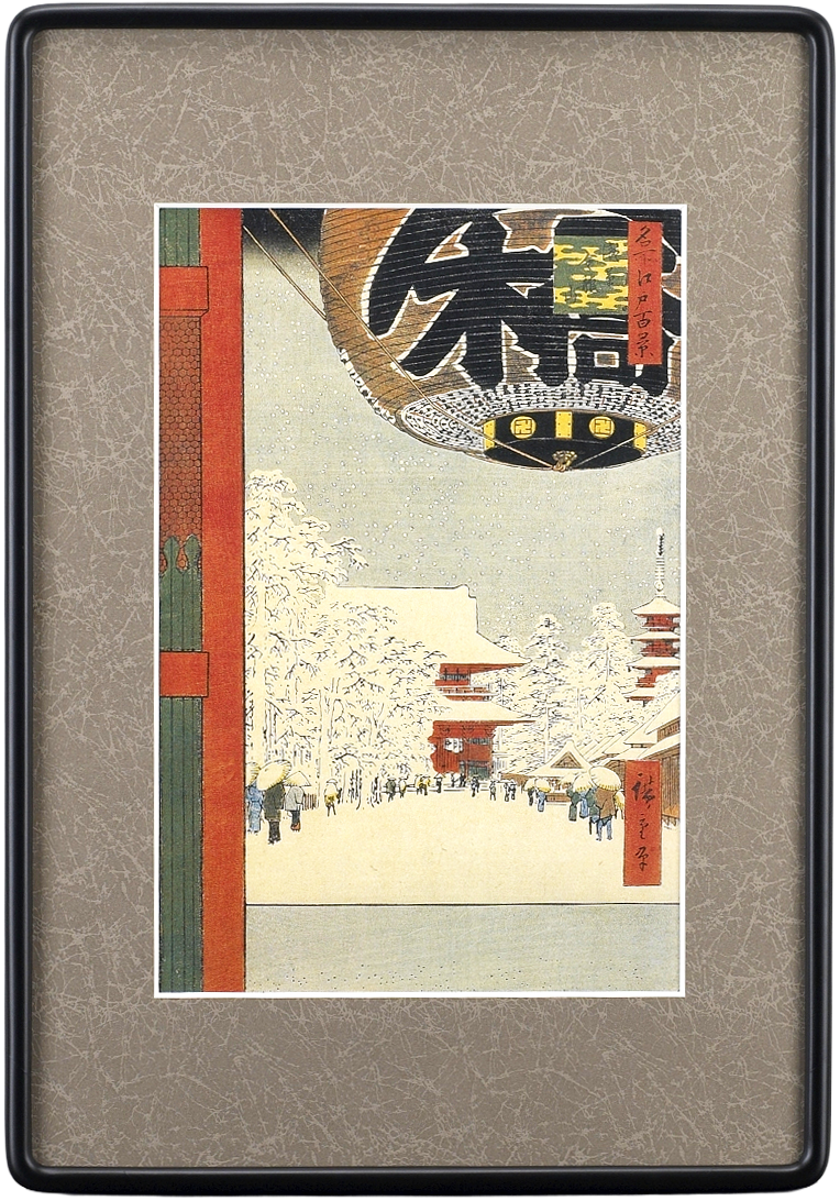 名所江戸百景「浅草 金龍山」