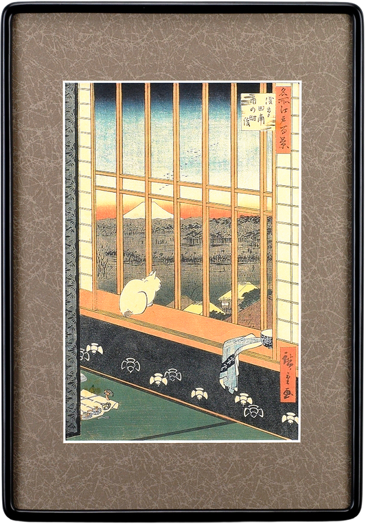 名所江戸百景「浅草田圃酉の町詣」