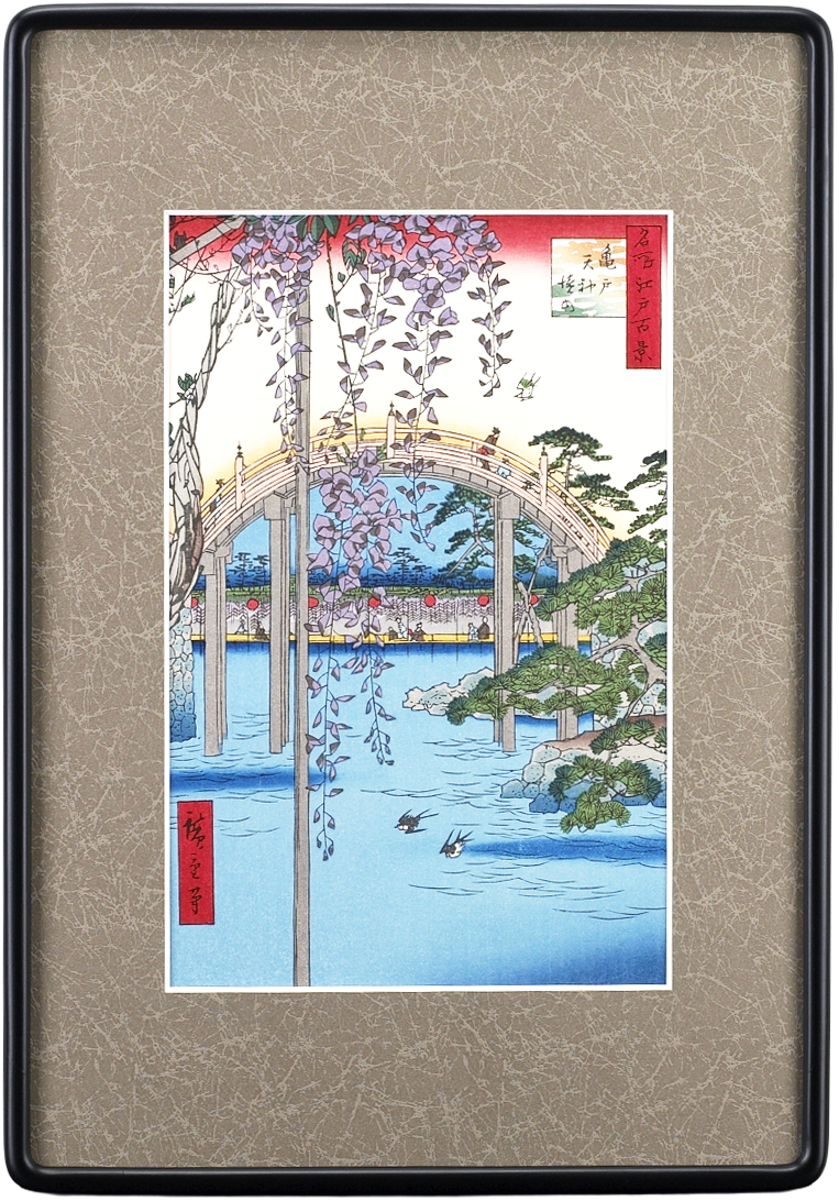 名所江戸百景「亀戸天神境内」