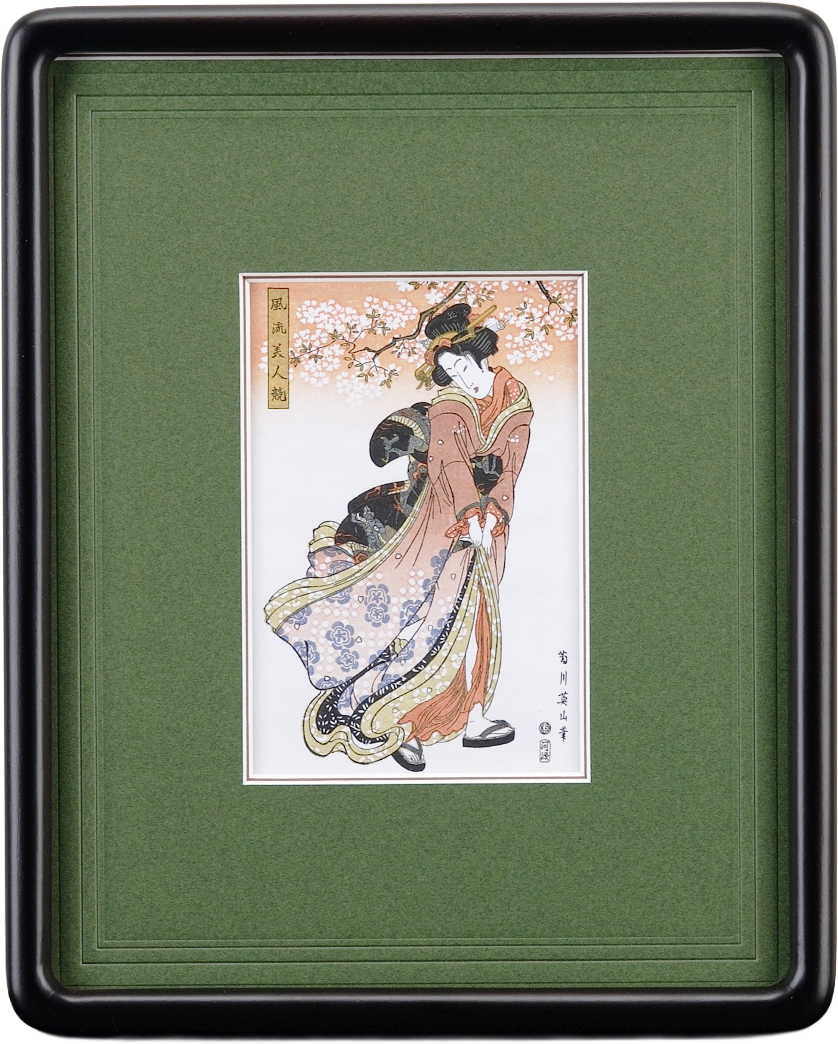 名所江戸百景「桜下美人」