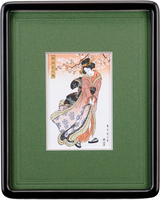 名所江戸百景「桜下美人」